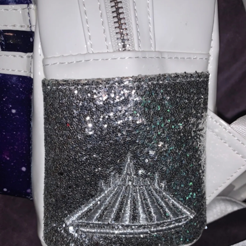 MICKEY MAIN ATTRACTION LOUNGEFLY BACKPACK SPACE MOUNTAIN NWT - Picture 2 of 3